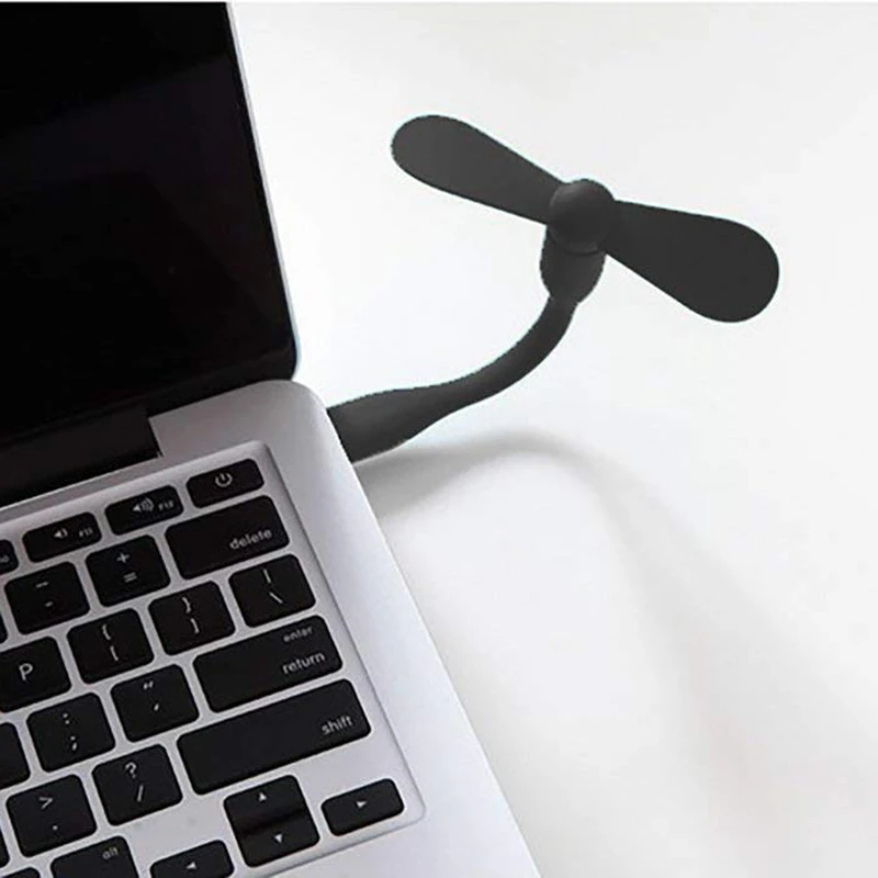 Мини-вентилятор с USB портом вентилятор креативная, гнущаяся хладнокровный переносной вентилятор охлаждения для ноутбука портативное зарядное устройство с USB устройства Тетрадь летние USB гаджет