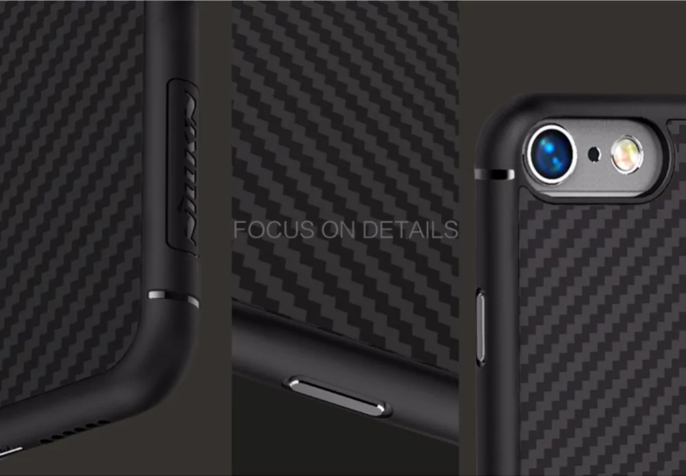 Nillkin synthetic fiber сотовый Чехол для телефона для apple iphone 11 Pro Max X XS XR 8/7/6/6S 7 Plus 8P 6P жесткий карбоновый PP задний Чехол