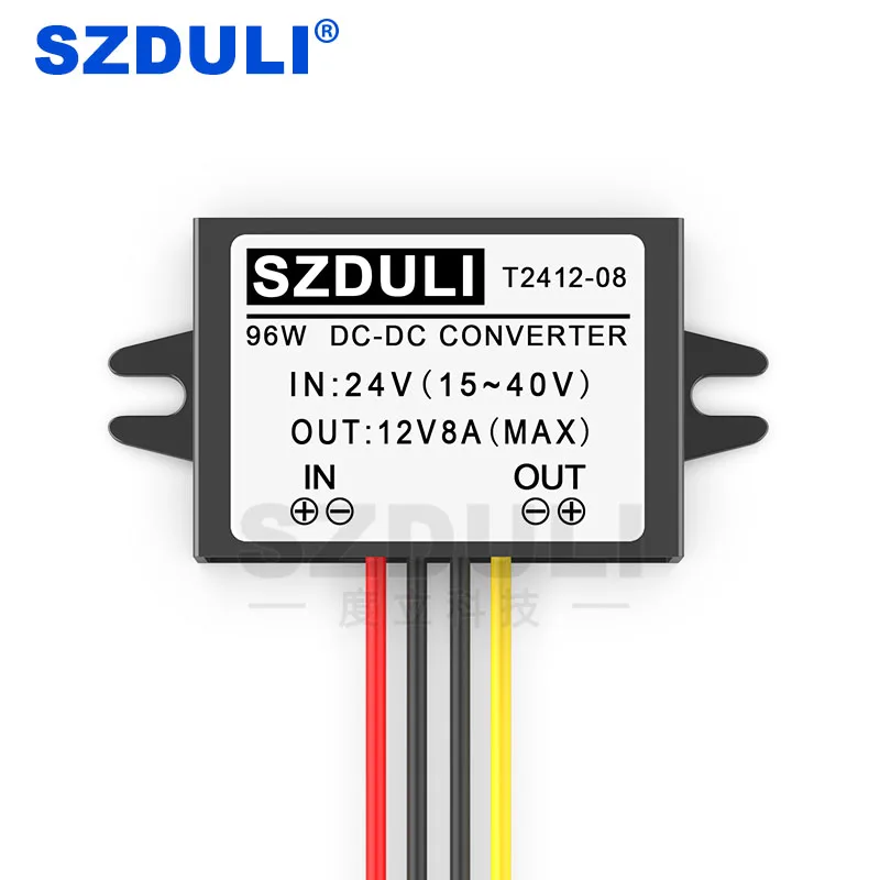 24V to 12V 8A 24 В до 12 В 1A 3A 5A 8A 10A 15A 20A 30A 40A paso DC конвертер 24 В до 12 В voltios DC-DC регулятор напряжения - Цвет: 24V to 12V 8A