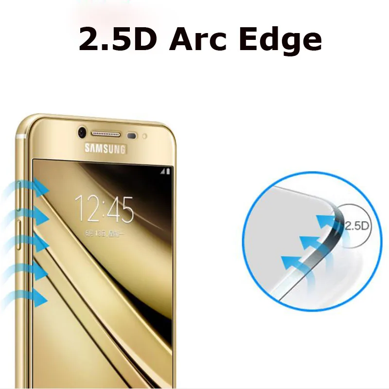 Полное покрытие из закаленного стекла для Samsung Galaxy A5 A7 A8 2017 2018 S3 S4 S5 S6 S7 Note 2 4 5