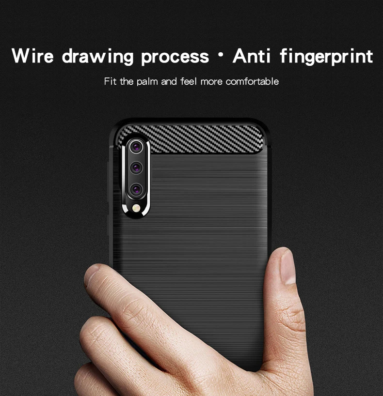 MOFi For Xiaomi Mi9 SE Case Shockproof Carbon Fiber Soft TPU Anti-Knock Cover Cases Mi 9 Capa Coque |