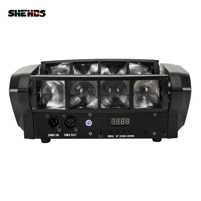 Светодиодный мини-луч Spider 8x10 Вт RGBW с движущейся головкой, освещение хорошего качества для вечерние, свадебные, ночные клубы, сценические огни, Dj Disco Spider