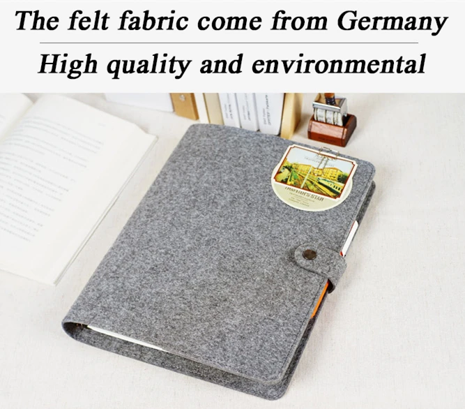 2017 винтажный персональный органайзер Классический войлок чехол для офиса