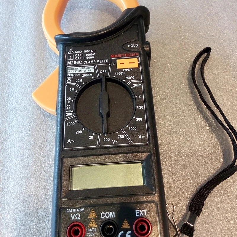

Цифровой Мультиметр Mastech M266C, портативный измеритель переменного тока и сопротивления, инструмент для диагностики