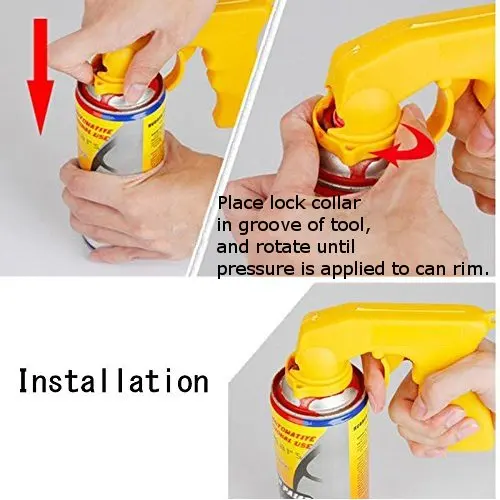 

DIY Popular 2pcs per Pack Black New Aerosol Spray Paint Can Gun Trigger for Painting Spray Can Gun Aerosol Gun Can Gun Quality