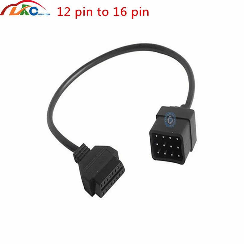 Адаптер OBD OBD2 с 12 контактами на 16 штырьков Диагностический кабель для женщин
