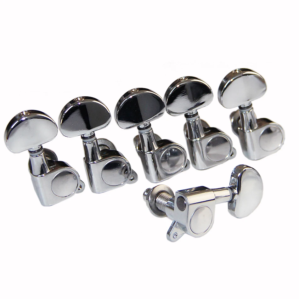 ALICE AD-016P Single Chrome-Plated Locked Left-hand Guitar Tuning Pegs Tuner Keys Accessories | Спорт и развлечения