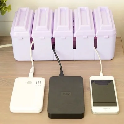 Низкая цена мощность полосы коробки для хранения органайзеры безопасная розетка