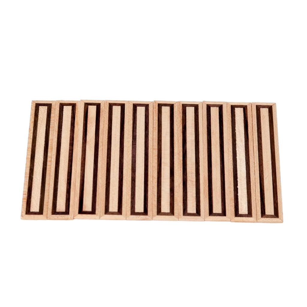 

10PCS Classical Guitar Bridge Tie Blocks Inlay Rosewood Wood Frame Series Guitar Parts Accessories New NA-07