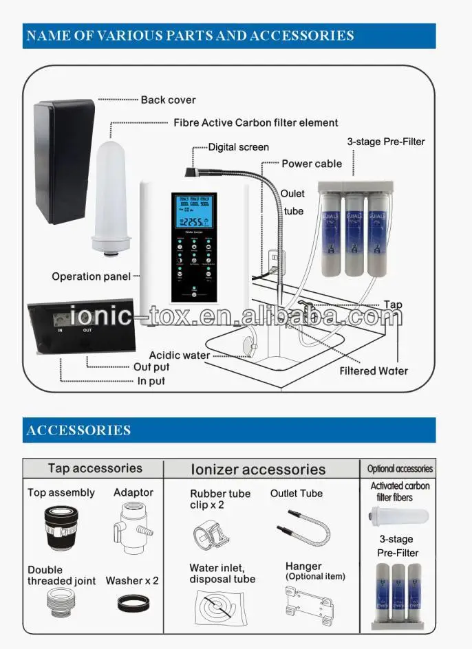110V OH 806 3W ионизированная машина для очистки воды бесплатно в США|water treatment machine|water