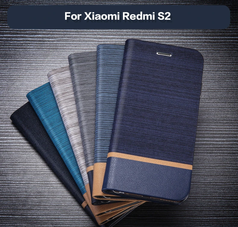 Деловой чехол из искусственной кожи для Xiaomi Redmi S2, откидной Чехол, Мягкая силиконовая задняя крышка из ТПУ для Xiaomi Redmi S2, слот для карт, чехол для книги
