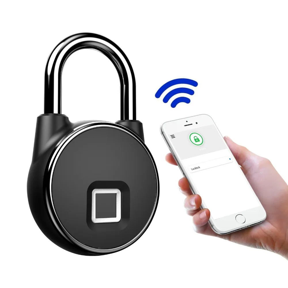 Отпечатков пальцев замок Bluetooth умный дверной замок Беспроводная перезаряжаемая USB smart keyless для отеля склад