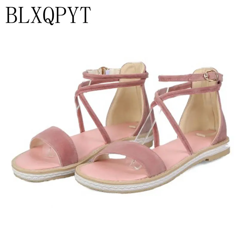 

blxqpyt Gladiator Sandals Women Fashion Plus Big Size 32-43 Shoes Women Sandals Sapato Feminino Summer Style Chaussure Femme X3