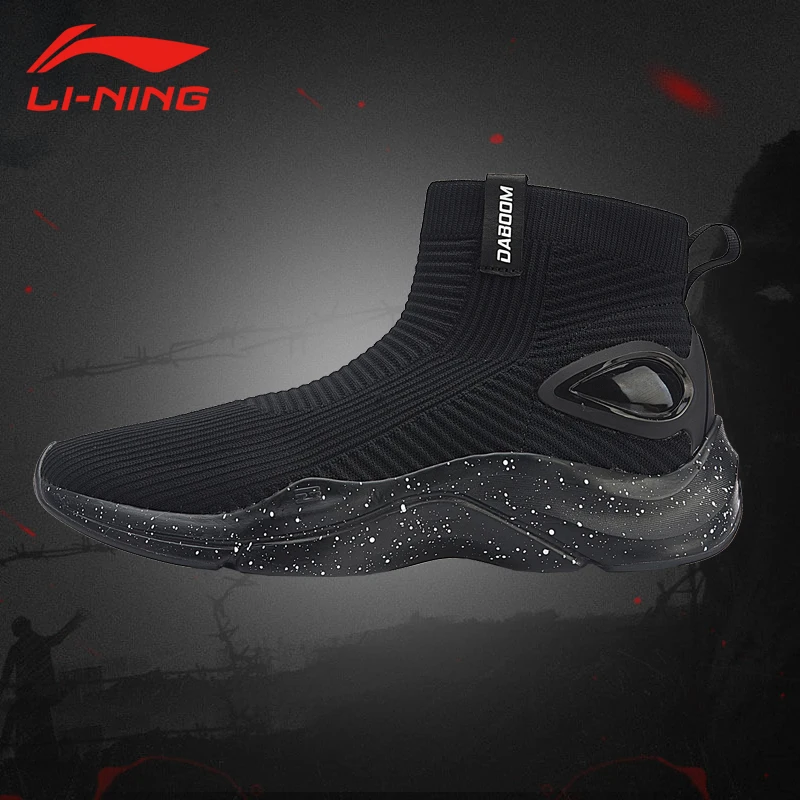 Li Ning Мужская обувь DABOOM для отдыха прогулочная дышащая Спортивная из моно пряжи с