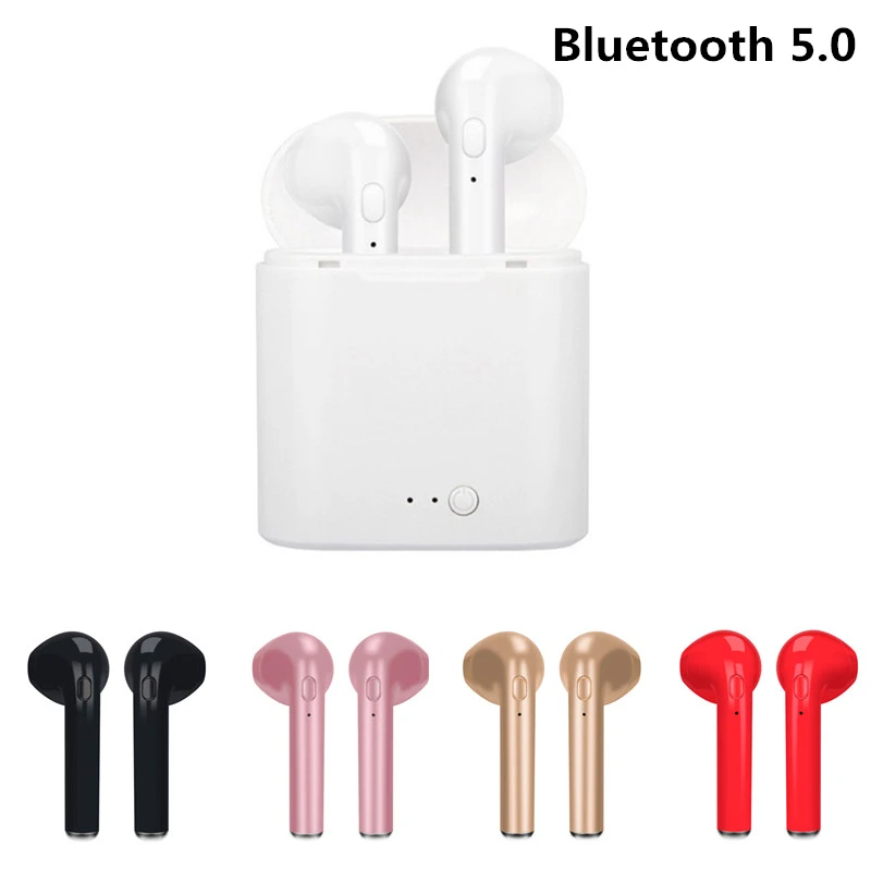 Модные I7 I7S TWS Bluetooth 5 0 портативные универсальные беспроводные наушники с