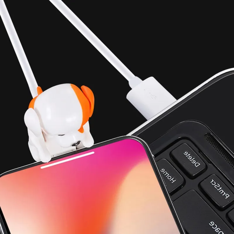 Негодяй собака Usb кабель для зарядки Быстрая зарядка мини толчки милая линии IOS