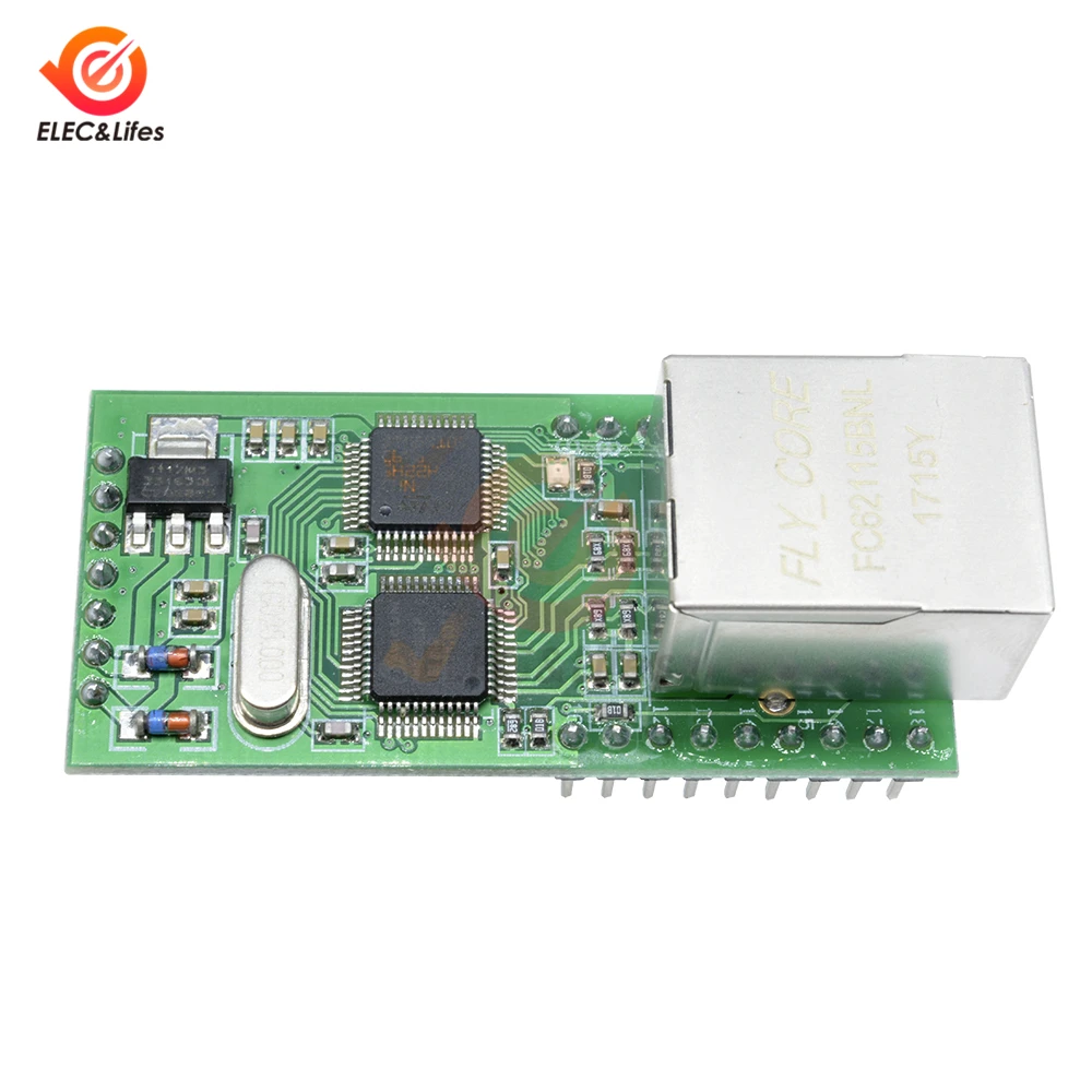 Ethernet LAN к TTL RS232 последовательный ТТЛ TCP / IP RJ45 сетевой конвертер адаптер плата 18 IO