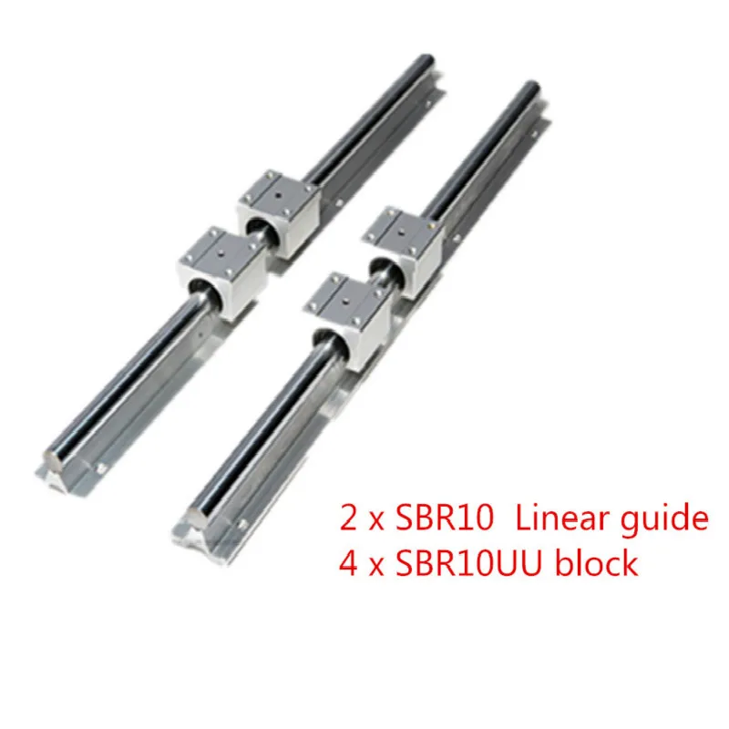 Линейная направляющая SBR 10 мм 2 шт. SBR10 550 600 650 700 800 900 1000 полностью поддерживаемая