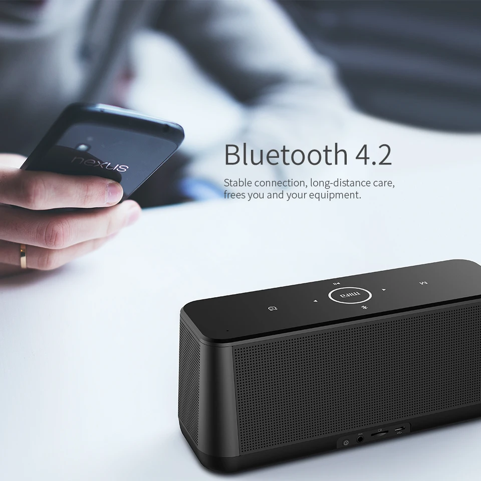 MIFA A30 беспроводной Bluetooth 4 2 Будильник цифровой экран портативный сабвуфер|Караоке