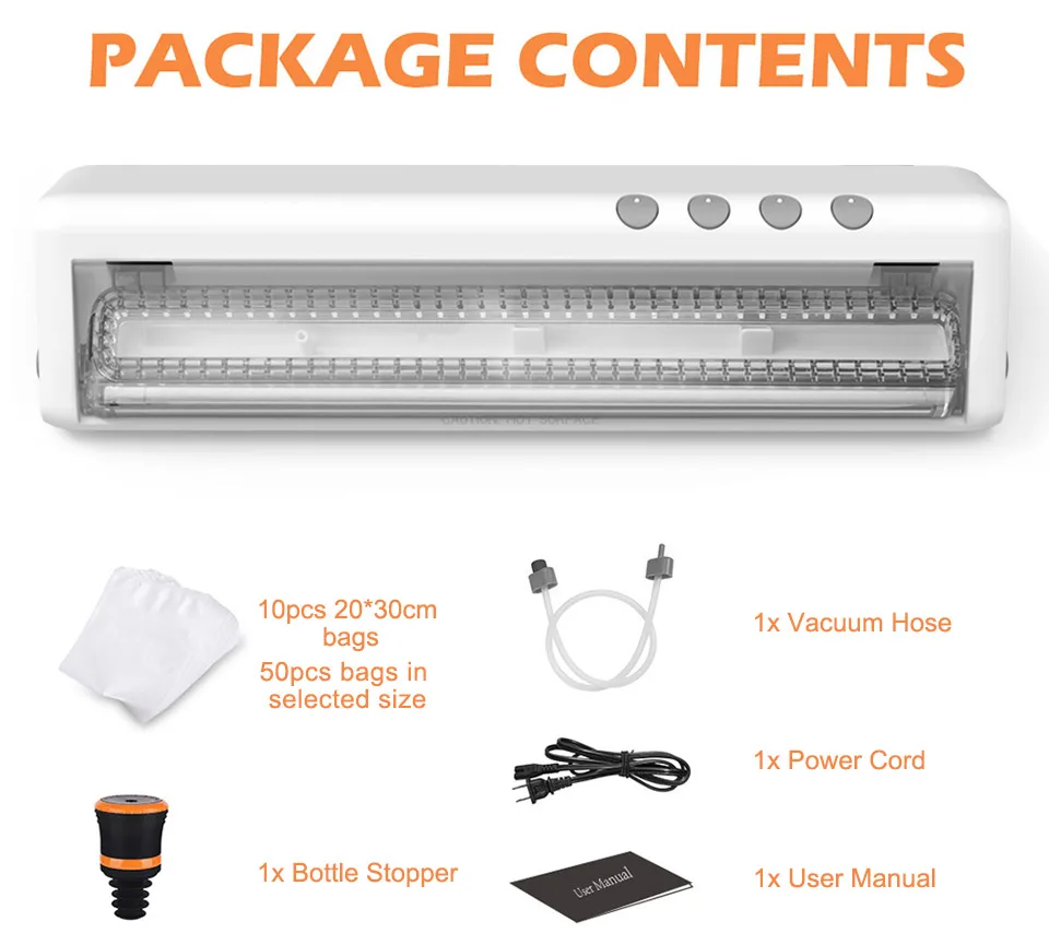 Laimeng вакуумный упаковщик для сохранения пищевых продуктов с набором стартера 50