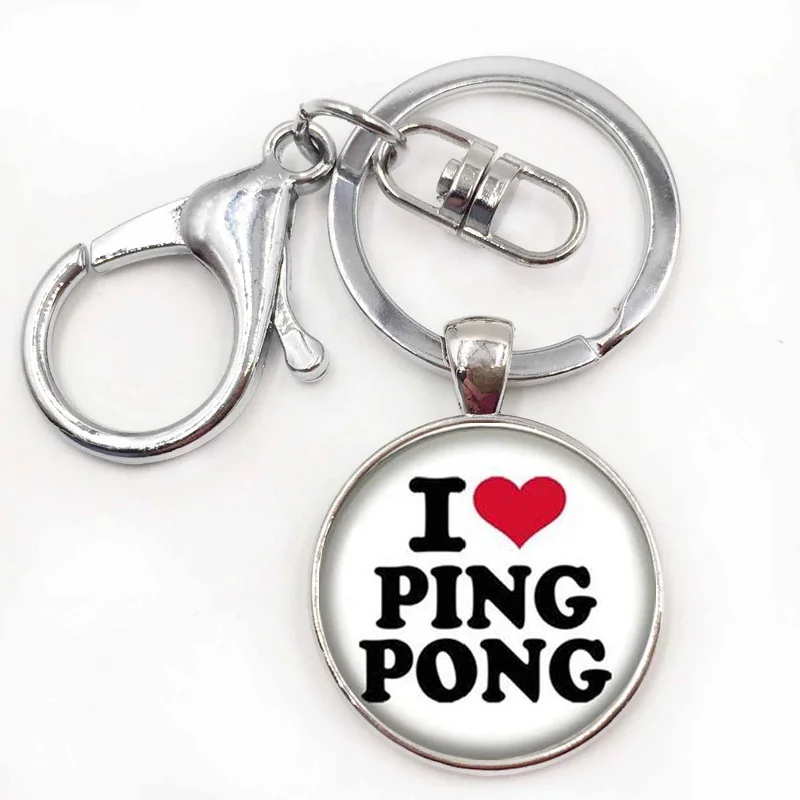 Брендовый художественный брелок для настольного тенниса и пинг понга винтажная