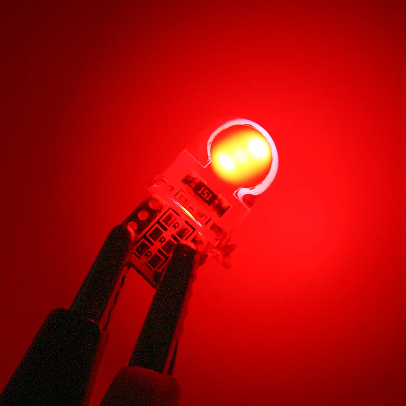 10 шт. T10 w5w светодиодный 194 168 W5W COB 8 SMD 80 люмен силиконовый яркий светильник для