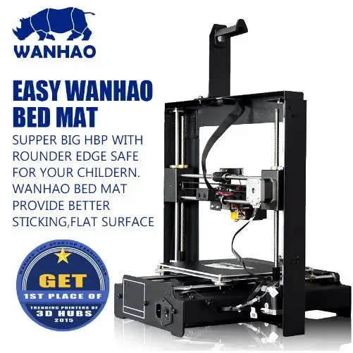 Wanhao 3D Printer i3 Plus Принтер I3 ПЛЮС MARK II с прочной стальной рамой. Высокое качество.