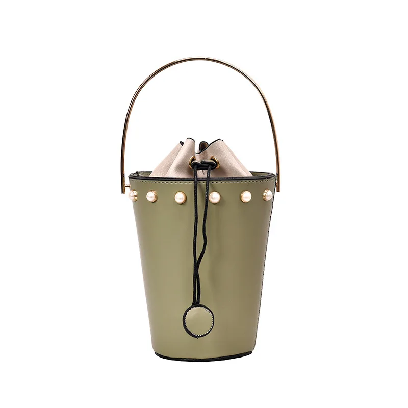 Дизайнерская новинка простая жемчужная женская сумка маленькая металлическая