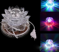 led little sun lotus lamp colorful ballroom effect light crystal lotus led light lotus lamp ac85v 250v