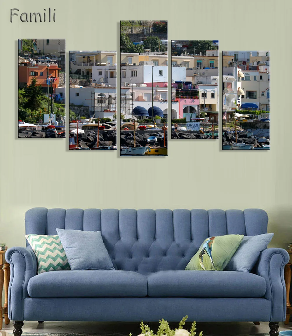 Постер тканевый для украшения стен гостиной спальни 5 панелей|fabric posters|mountain