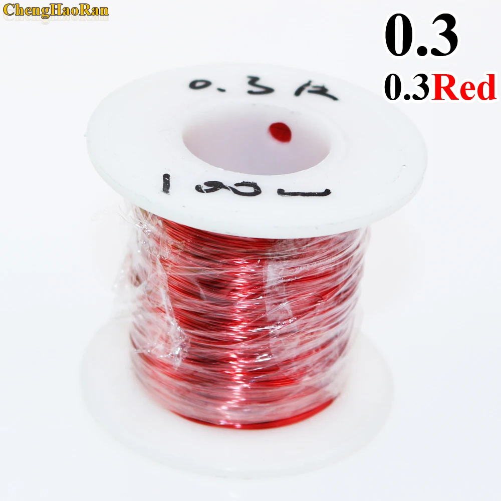 ChengHaoRan 0.3mm x 50m 100m QA-1-155 Polyurethane enameled wire Copper Wire 50meter/pc 100 meter | Компьютеры и офис