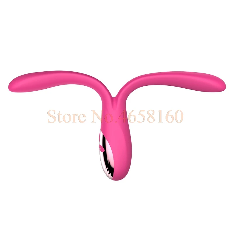 Силиконовый G Spot двойной вибратор анальный для женщин водонепроницаемый 9