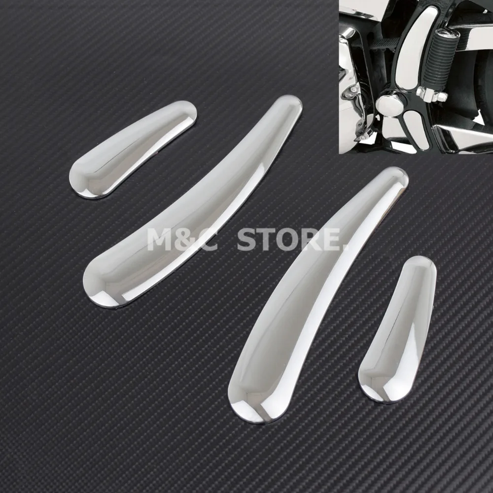 Набор вставок для мотоцикла 4 шт. хром маятниковая рама Harley Softail FLS FLSTN FXSTC 2008 17 09 10 11