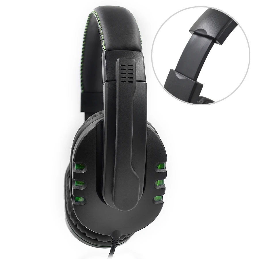 Игровые наушники USB проводные гарнитуры с микрофоном для Xbox One PS4 PC nintendo Switch светодиодный светильник наушники с мягкой памятью