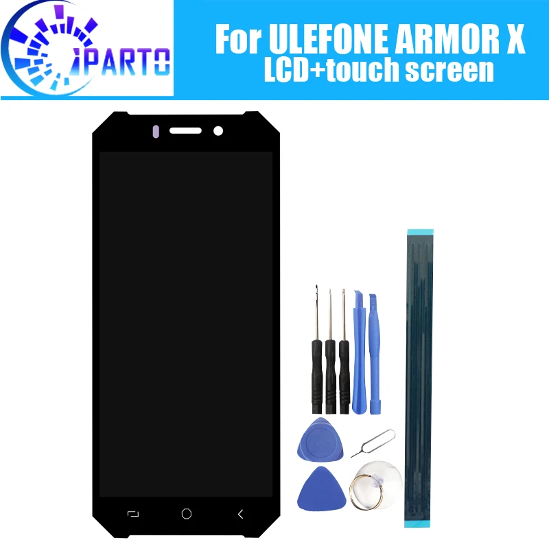 ULEFONE-pantalla t&aacute;ctil LCD ARMOR X de 5,5 pulgadas, digitalizador LCD 100% Original probado, Panel de cristal de repuesto para ULEFONE ARMOR X-0