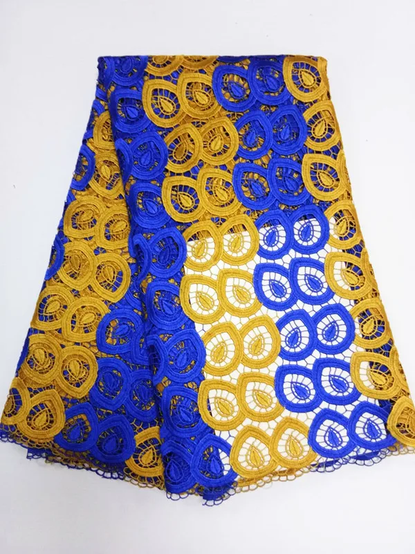 2017 самое новое прибытие Африканский кружева хлопок шнур гипюр кружевной ткани с