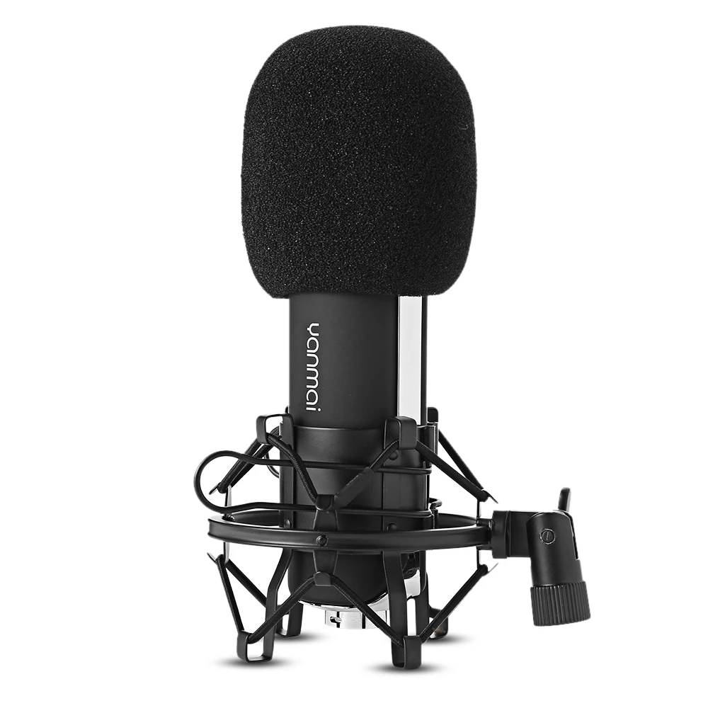 Yanmai Professional Condenser Microphone Cardioid with Shock Mount for Recording | Электроника