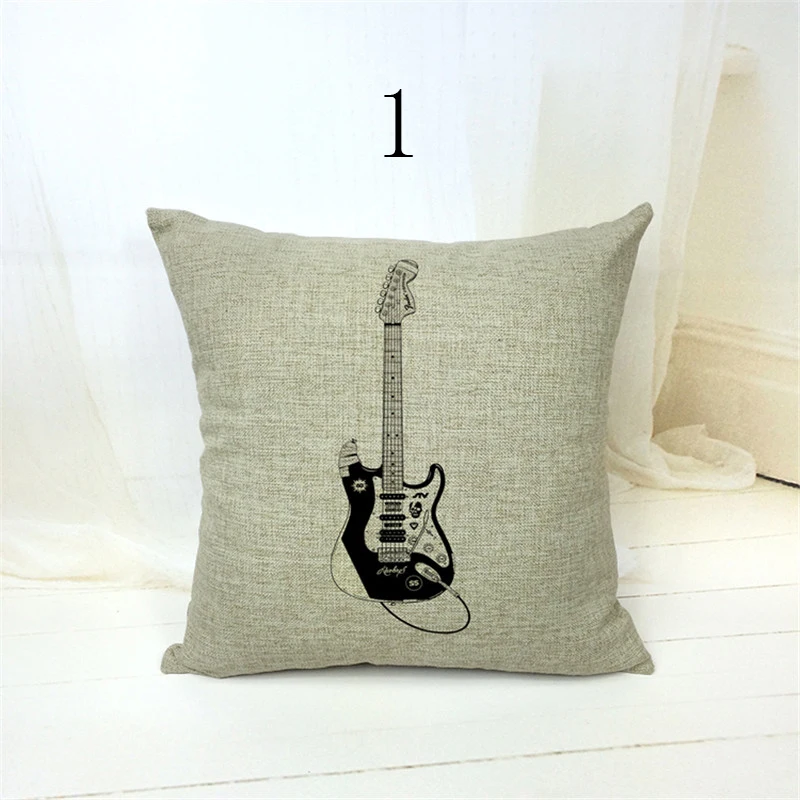 Винтажная простая наволочка из хлопка и льна для стула талии сиденья квадратная