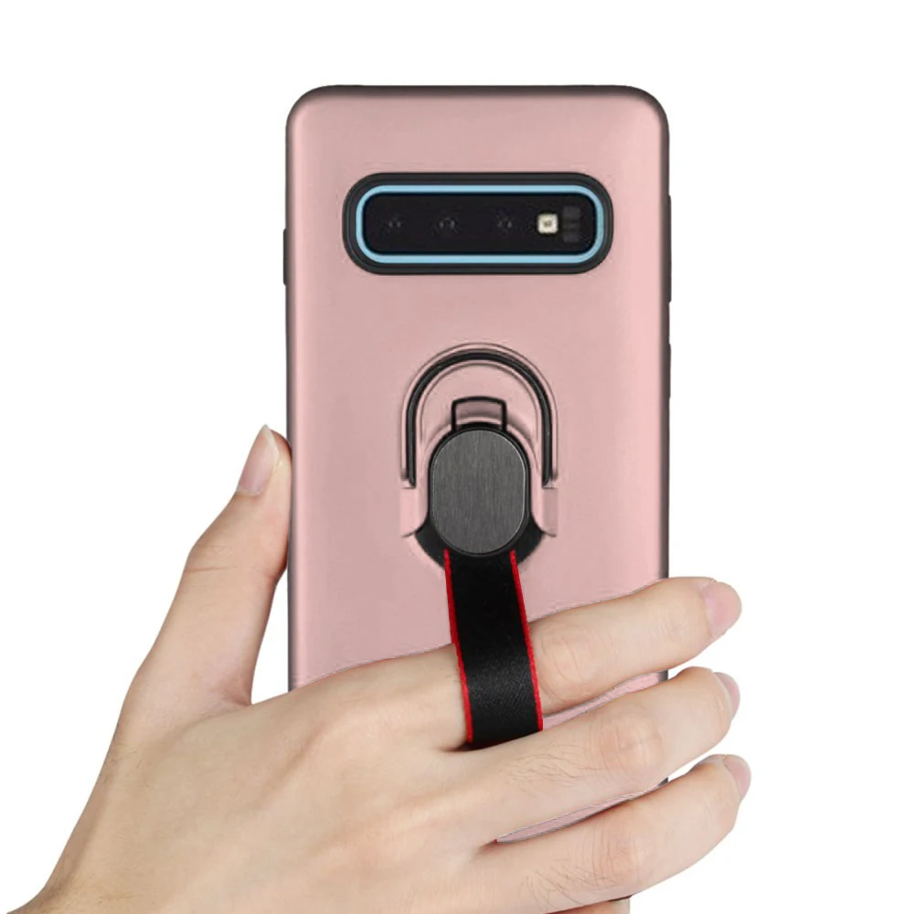 L FADNUT многофункциональный чехол для Samsung Galaxy S10 S10E 5G S9 S8 Plus S7 edge Hybrid PC + Силиконовый