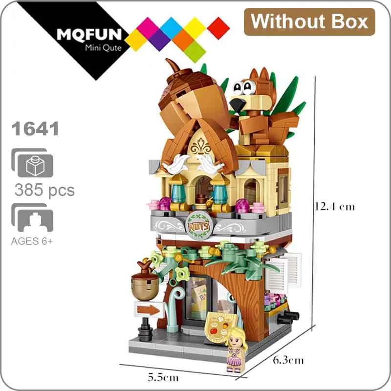 LOZ 1641 Without Box LOZ мини-блок улица город 3d Строительные блоки дом мультфильм магазин модель DIY сборки игрушки для детей Обучающие аниме развлечения - Цвет: LOZ 1641 Without Box