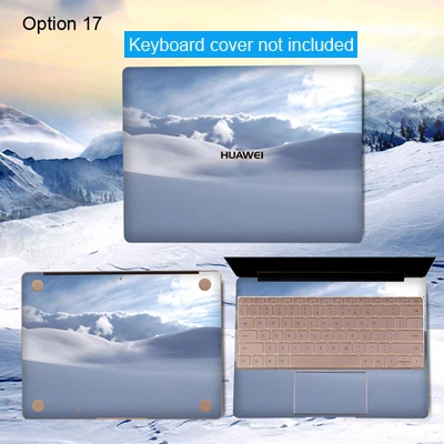 Виниловая наклейка VTRONHYE для ноутбука, ПВХ, для huawei Matebook X 13,3 X Pro, 13,9 дюймов, чехол для MateBook E 12 D 15,6, кожа для ноутбука - Цвет: option 17
