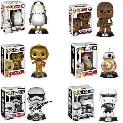 Funko поп Звездные войны и PORG, Чубакка ПВХ фигурка Коллекционная модель игрушки для детей
