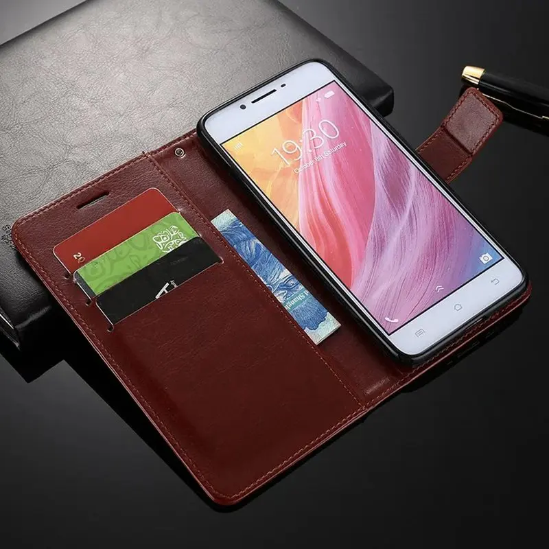 High Quality Flip Leather Case For Vivo Y55A phone Wallet Cover Card Slot with Stand Function | Мобильные телефоны и