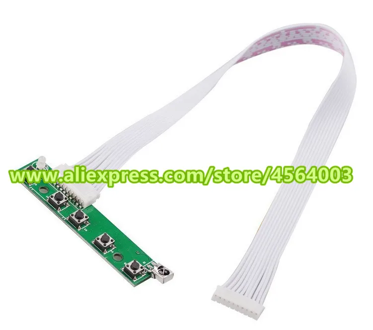 

7"Inch 1024*600 HD Display Screen TFT LCD Monitor Driver Control Board HDMI/VGA/AV Controller Keyboard for Raspberry Pi