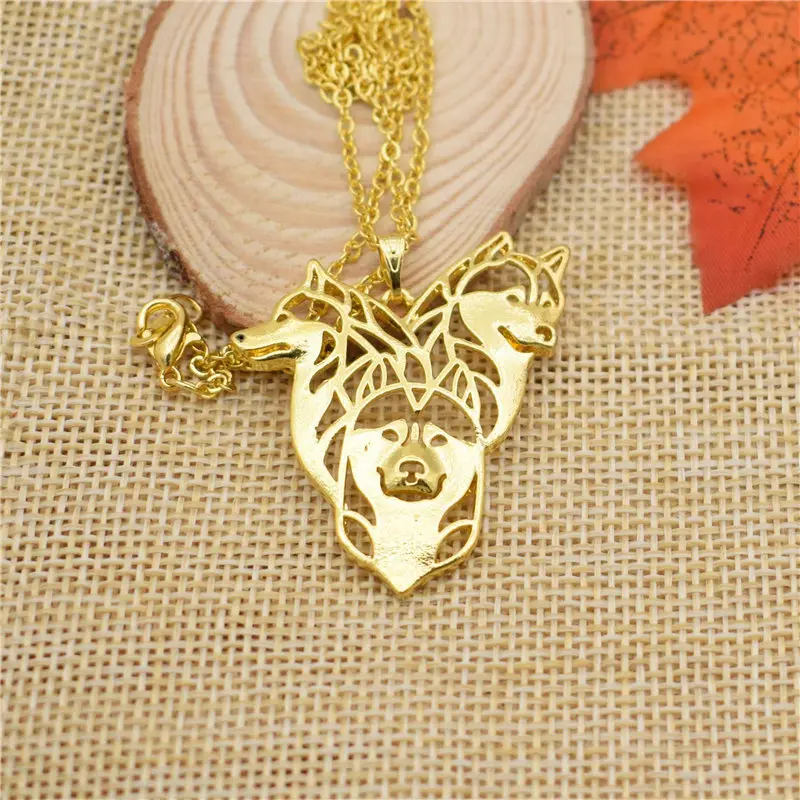 LPHZQH модное ожерелье в стиле бохо Чи с рисунком из мультфильма Сибирская Хаски