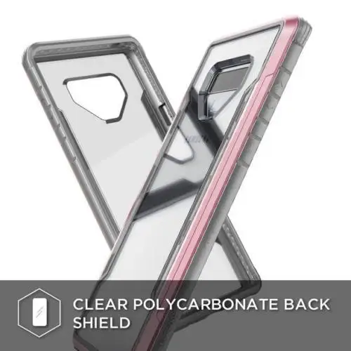 X-Doria Defense Shield чехол для телефона для samsung Galaxy Note 9 военный класс падение протестированный чехол для Note 9 алюминиевый чехол Capa - Цвет: Rose Gold