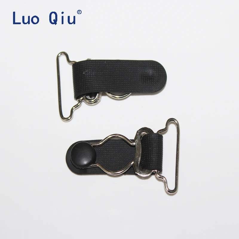 Luo Qiu 200 шт./лот металлический Пластиковый черный корсет подвязка для ног Зажим