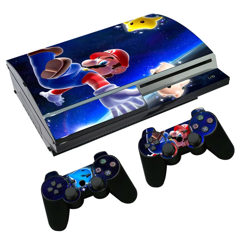 Наклейка Super Mario Skin для PS3 Fat PlayStation 3 консоль и контроллеры Skins виниловая