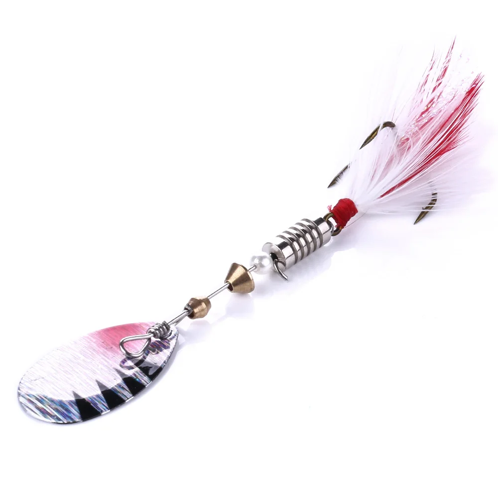 Fishing Spoon Lures Spinner Bait 70mm 5.5g Wobbler Metal Baits Spinnerbait Isca Artificial Dropshipping | Спорт и развлечения