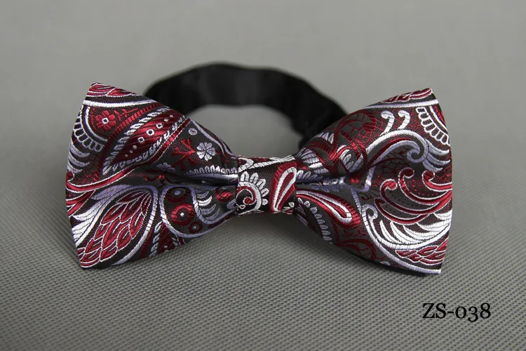 Мужская строгая Деловая одежда костюм мужской галстук-бабочка полиэстер Пейсли Печатный галстук Горячая Мода Лук Галстуки Для Свадьба Вечерние
